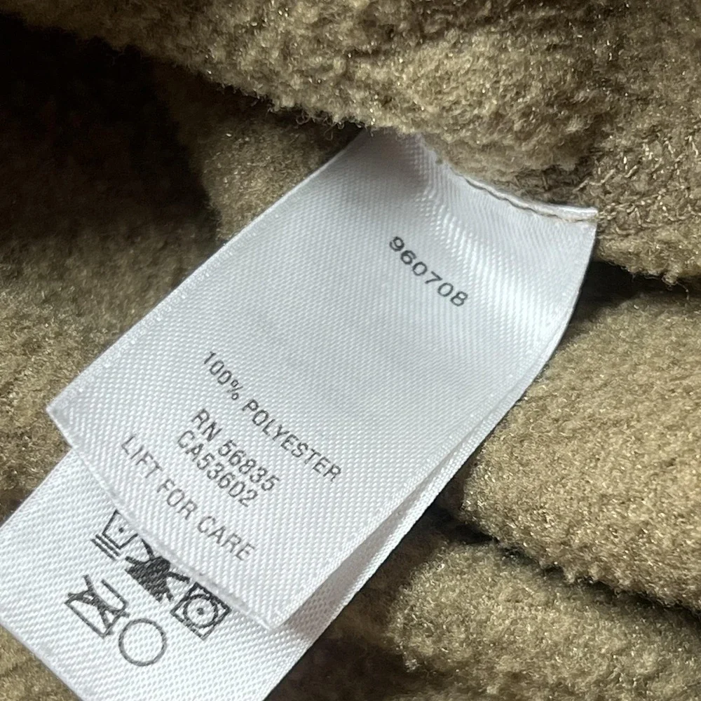 Cabela's Fleece Pullover Mens LT Beige Long Sleeve Crewneck Shirt Outdoor - Picture 5 of 9